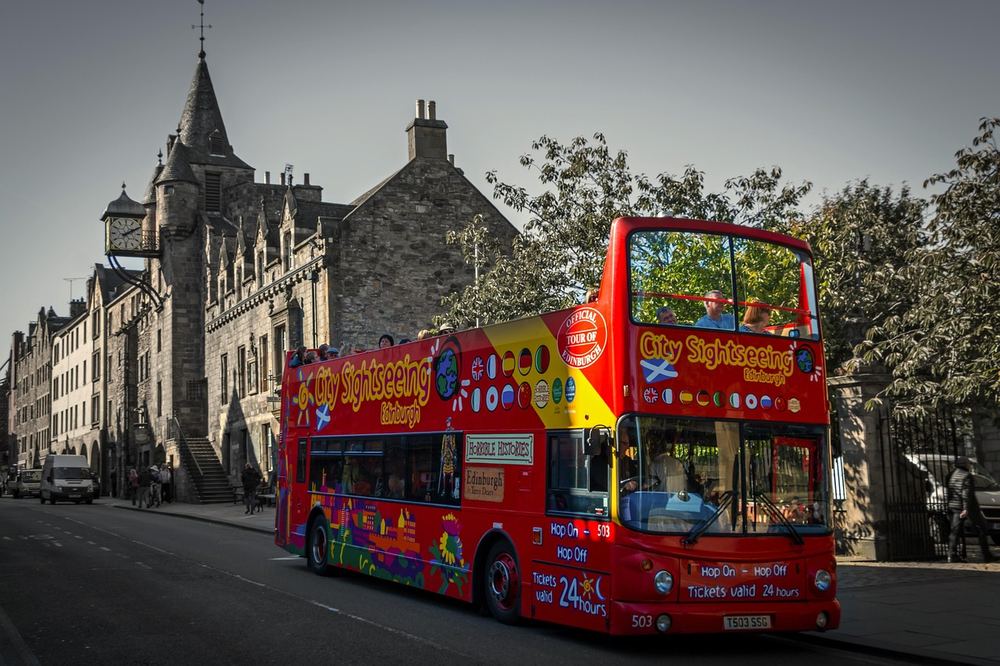 The Royal Mile in Edinburgh, Scotland