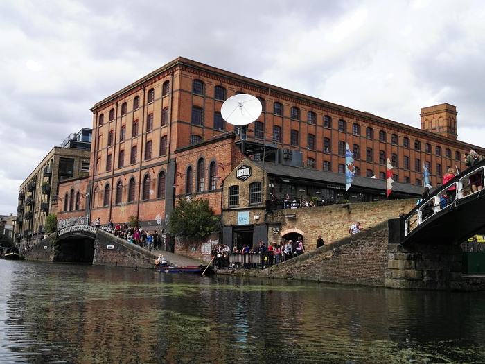 Camden Market stalls in London
