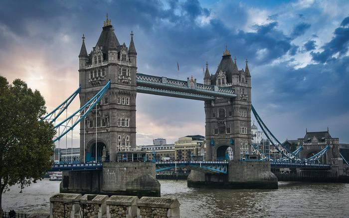 Tower Bridge in daylight, London